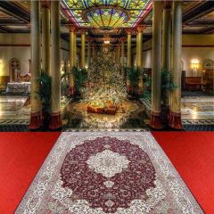 Auditorium Xmas Tree Photography Scenery Backdrop Christmas Theme Banner EHY-088