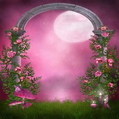 Flower Yard Photography Scenery Backdrop Flowers Theme Banner EHY-110