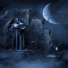 Darkness Death Photography Scenery Backdrop Halloween Theme Banner EHY-111