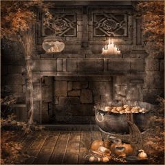 Horrible House Photography Scenery Backdrop Halloween Theme Banner EHY-135