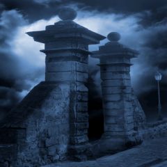 Dark Without Light Photography Scenery Backdrop Night Theme Banner EHY-140