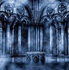 Magic And Cold Door Photography Scenery Backdrop Night Theme Banner EHY-158