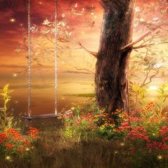 A Furious Spring Photography Scenery Backdrop Nature Theme Banner EHY-190