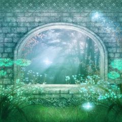 Fantasy Of Wall Photography Scenery Backdrop Arches or Pillars Theme Banner EHY-194
