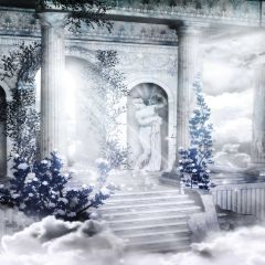 Place So Holy Photography Scenery Backdrop Arches or Pillars Theme Banner EHY-200