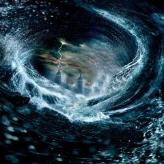 Thunder And Lightning Photography Scenery Backdrop Ocean Theme Banner EHY-301