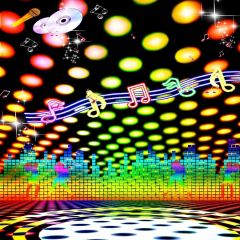 Wonderful Music Photography Scenery Backdrop Music Dance Theme Banner EHY-320