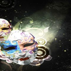 Magic Mask Photography Scenery Backdrop Masquerade Theme Banner EHY-324