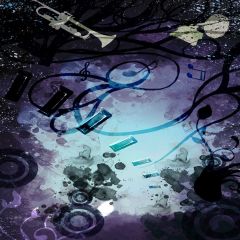 Mussy Note Photography Scenery Backdrop Music Dance Theme Banner EHY-326