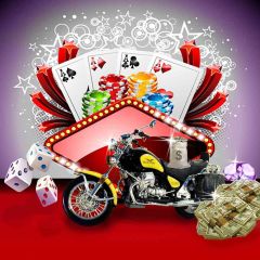 Luxury Motorcycle Exhibition Photography Scenery Backdrop Luxury Theme Banner EHY-383