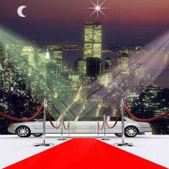 Luxury Car Exhibition Photography Scenery Backdrop Stage Carpet Theme Banner EHY-389