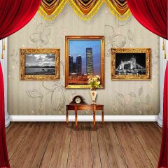 Interior Landscape Frames Photography Scenery Backdrop Indoor Theme Banner EHY-452