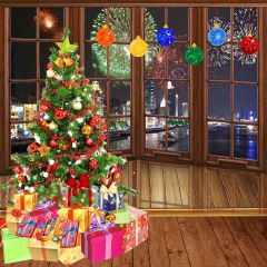 Christmas Party Night Photography Scenery Backdrop Christmas Theme Banner EHY-458