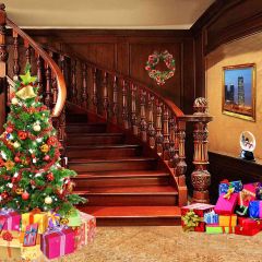 Countless Xmas Gifts Photography Scenery Backdrop Christmas Theme Banner EHY-461