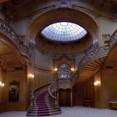 Stairs Dome Retro Style Photography Scenery Backdrop Indoor Theme Banner EUV-547