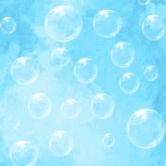 Bubble Blue Photography Scenery Backdrop Starlight Shine Theme Banner EUV-583