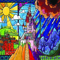 Graffiti Sun House Cloud Photography Scenery Backdrop Graffiti Theme Banner EUV-817