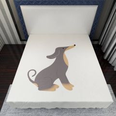 Dog Dachshund Animal Flat Sheet FST-0002