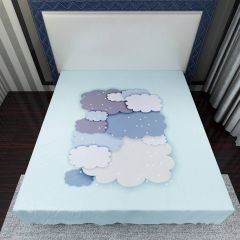 Clouds Sky Snowing Flat Sheet FST-0011