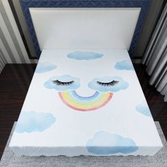 Clouds Nature Rainbow Flat Sheet FST-0013