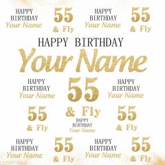 Happy Birthday Fly Banner Photography Scenery Backdrop Step and Repeat Banner Theme Banner IYC-004