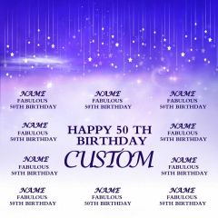 Fabulous Birthday Banner Photography Scenery Backdrop Step and Repeat Banner Theme Banner IYC-006