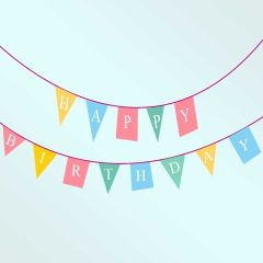 Happy Birthday Color Rope Custom Step And Repeat Banner Photography Scenery Backdrop Birthday Party Theme Banner IYC-022