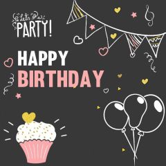 Happy Birthday Party Balloon Ice Cream Photography Scenery Backdrop Birthday Party Theme Banner IYC-023