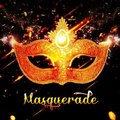 Masquerade Mask Firework Photography Scenery Backdrop Masquerade Theme Banner IYC-068