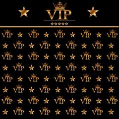 Vip Star Black Photography Scenery Backdrop Step and Repeat Banner Theme Banner IYC-080