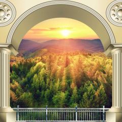 Arch Plant Sunset Photography Scenery Backdrop Arches or Pillars Theme Banner IYC-107