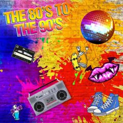 Graffiti The 80'S To The 90'S Video Mouth Shoes Photography Scenery Backdrop Graffiti Theme Banner IYC-133