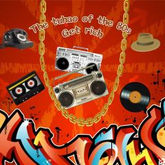 Graffiti The Tuhao Of The 80'S Video Cap Cd Photography Scenery Backdrop Graffiti Theme Banner IYC-141