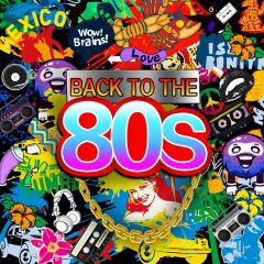 Back To The 80S Video Smile Face Letter Photography Scenery Backdrop Graffiti Theme Banner IYC-146