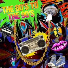 Graffiti The 80'S To The 90'S Video Shoes Mouth Photography Scenery Backdrop Graffiti Theme Banner IYC-155