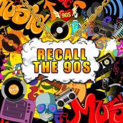 Graffiti Recall The 90S Music Video Skull Photography Scenery Backdrop Graffiti Theme Banner IYC-156