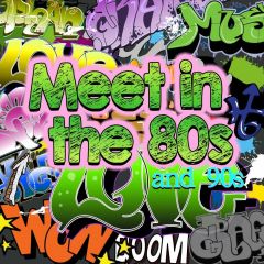 Graffiti 80S Letter Wow Photography Scenery Backdrop Graffiti Theme Banner IYC-175