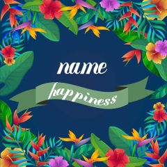 Flower Leaves Happiness Colour Photography Scenery Backdrop Birthday Party Theme Banner IYC-250