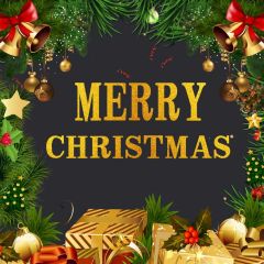Merry Christmas Tree Presents Photography Scenery Backdrop Christmas Theme Banner IYC-315
