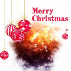 Christmas Ball Snowflake Photography Scenery Backdrop Christmas Theme Banner IYC-332