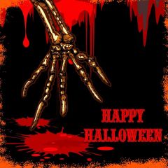 Paw Blood Terror Photography Scenery Backdrop Halloween Theme Banner IYC-362