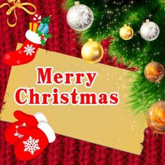 Christmas Ball Sock Gloves Photography Scenery Backdrop Christmas Theme Banner IYC-393