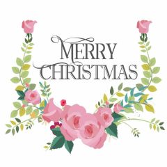 Christmas Flower Leaves Photography Scenery Backdrop Christmas Theme Banner IYC-410