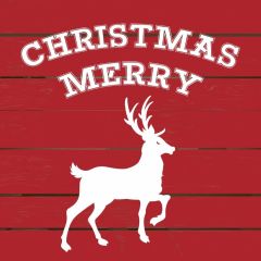 Christmas Deer Red Photography Scenery Backdrop Christmas Theme Banner IYC-413