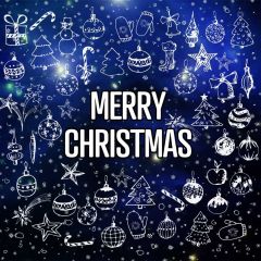 Christmas Snowflake Sock Lantern Star Photography Scenery Backdrop Christmas Theme Banner IYC-417