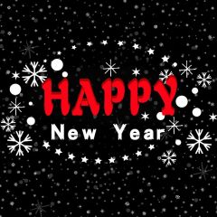 New Year Snowflake Star Sky Photography Scenery Backdrop Festival Celebration Theme Banner IYC-420