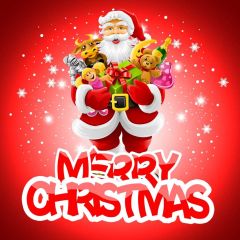 Christmas Santa Claus Presents Photography Scenery Backdrop Christmas Theme Banner IYC-422