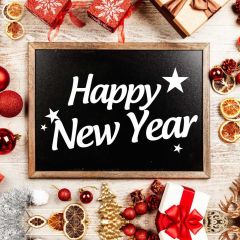 New Year Board Tree Bowknot Photography Scenery Backdrop Festival Celebration Theme Banner IYC-426