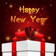 New Year Present Star Photography Scenery Backdrop Festival Celebration Theme Banner IYC-450