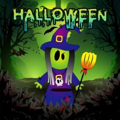 Halloween Ghost Lantern Tree Photography Scenery Backdrop Halloween Theme Banner IYC-459